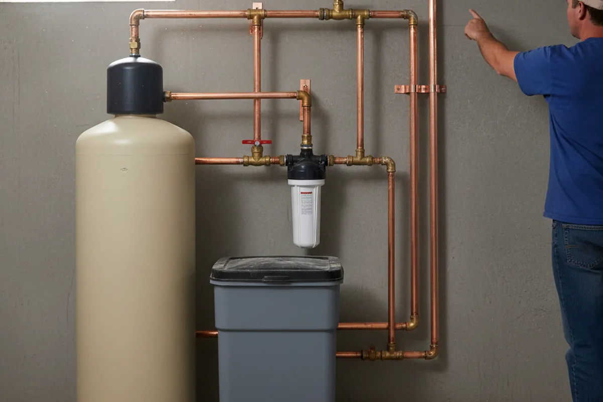 Whole-house water treatment system installed in Erving